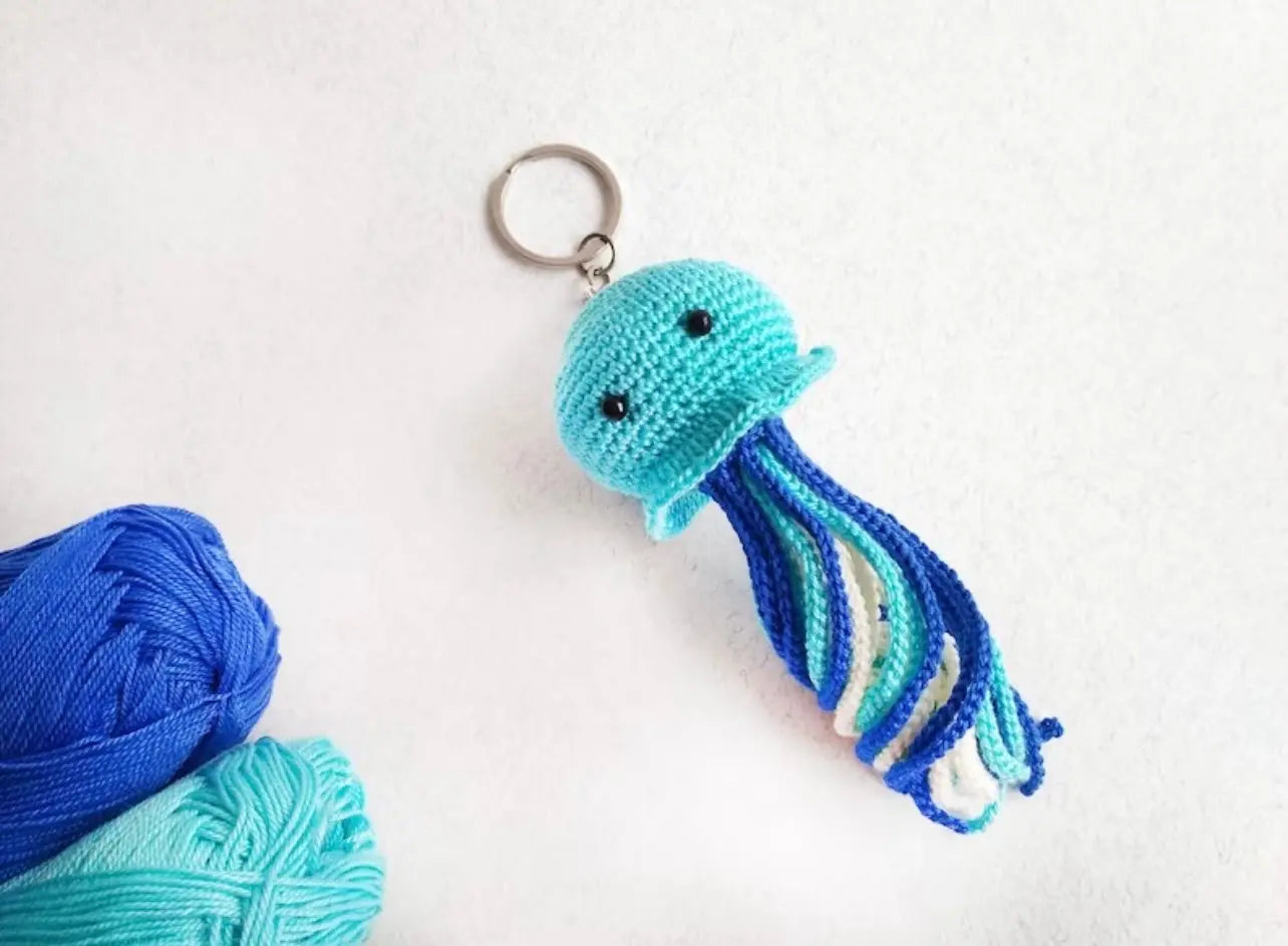 Handmade Crochet Octopus Keychain - Joy Gift London