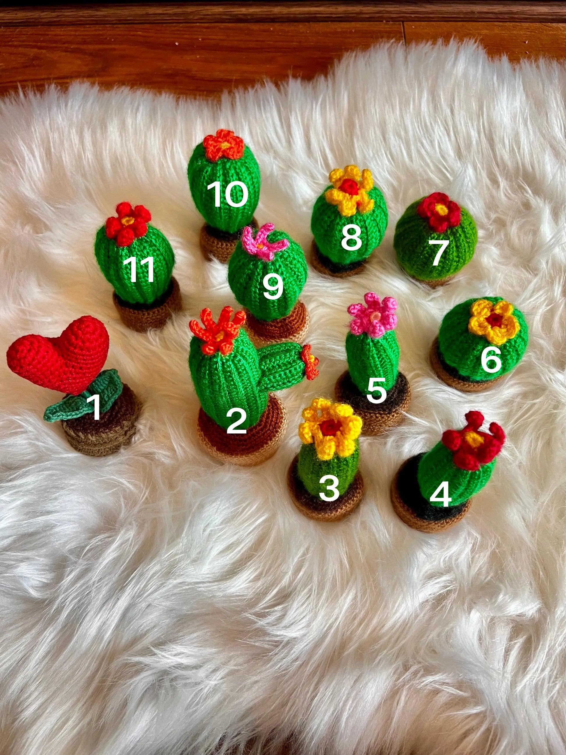 Handmade Crochet Decorative Cactus Succulents - Joy Gift London