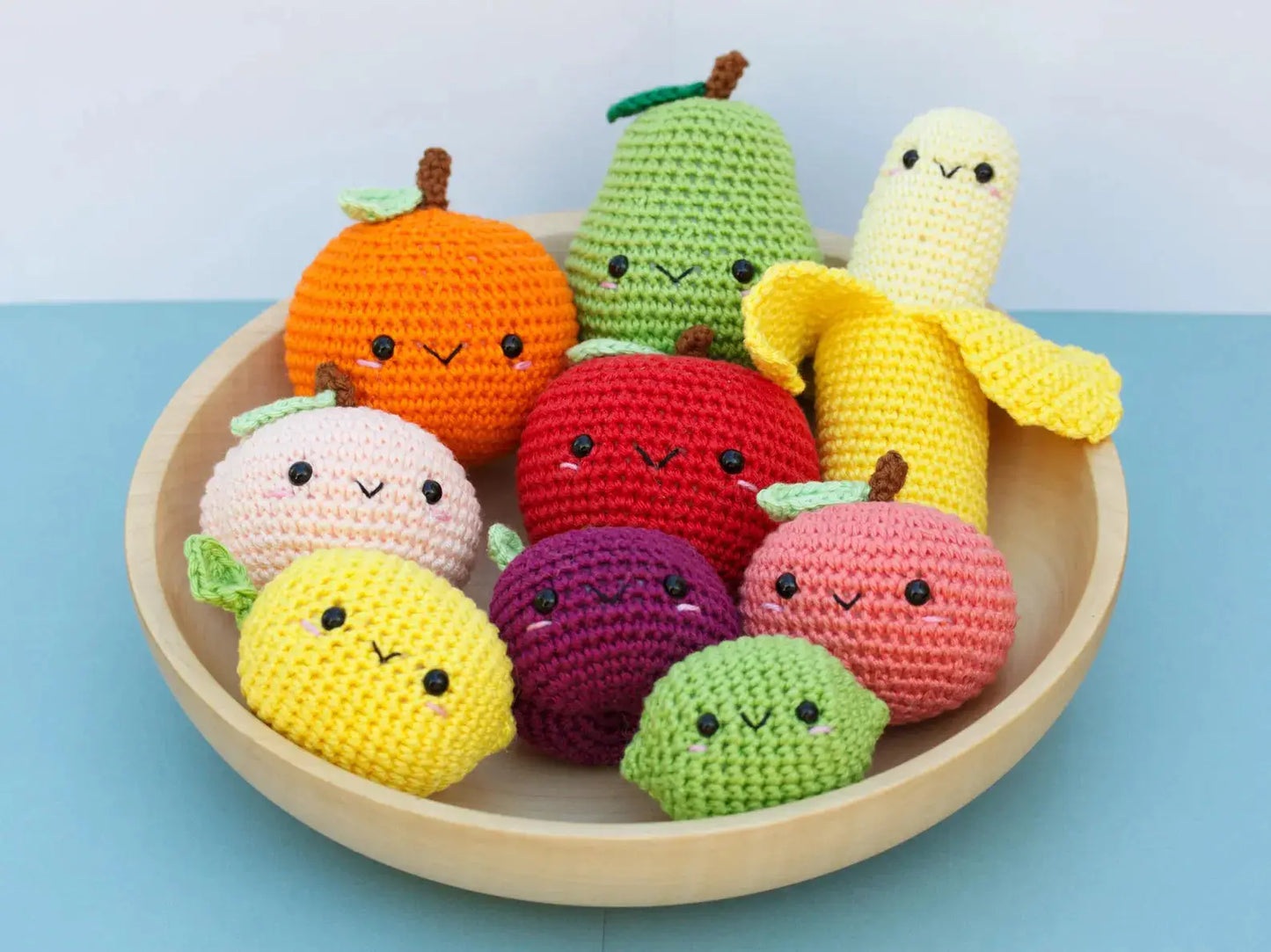 9pc Crochet Mixed Fruits  Joy Gift London