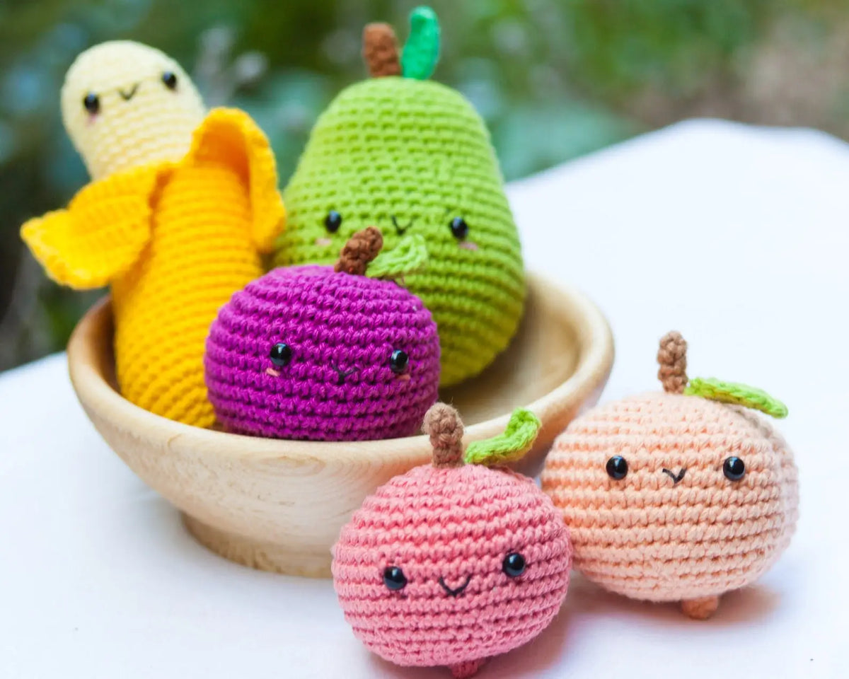 9pc Crochet Mixed Fruits  Joy Gift London