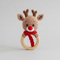 Crochet Deer Rattle Toy with Bell