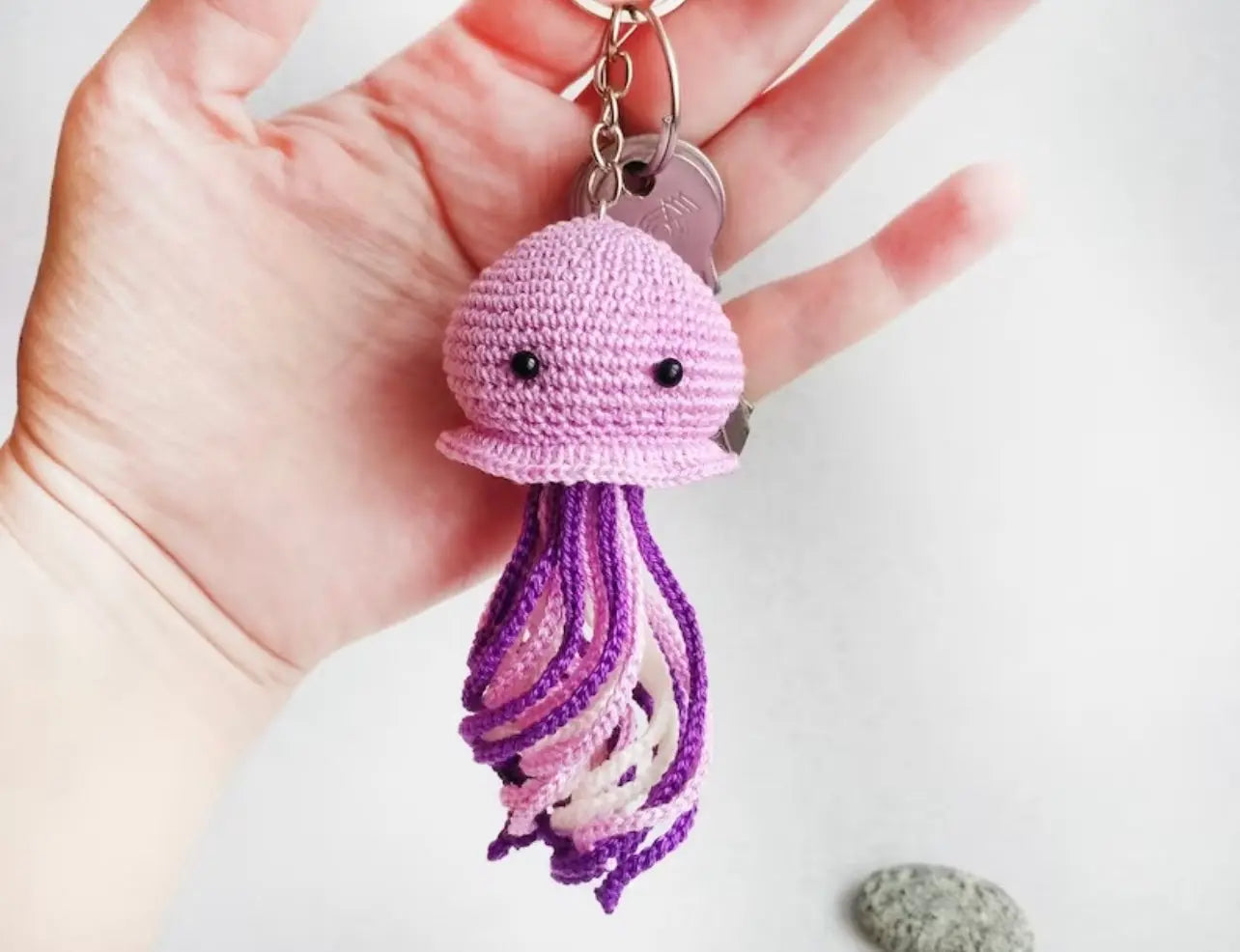 Handmade Crochet Octopus Keychain - Joy Gift London