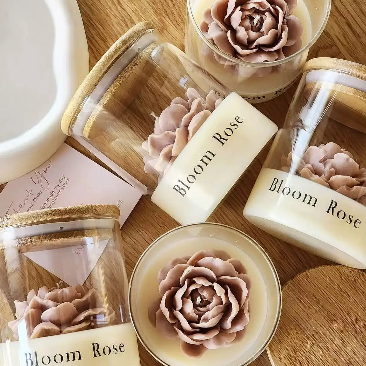 (Copy) Handmade Rose Candles (4 Pack) – Red Floral Design  Joy Gift London