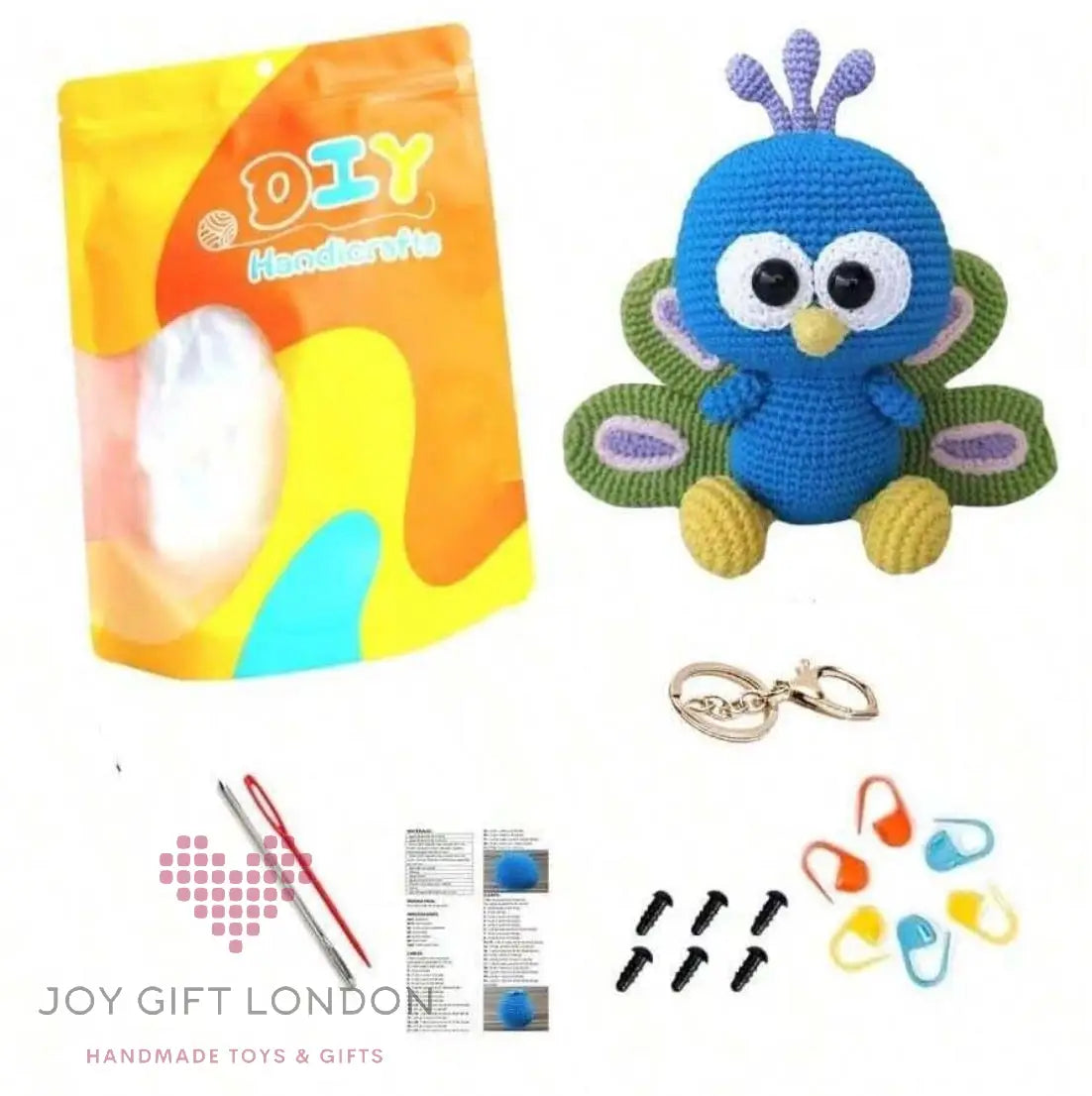 Crochet Amigurumi Kit Bird for Beginners Joy Gift London