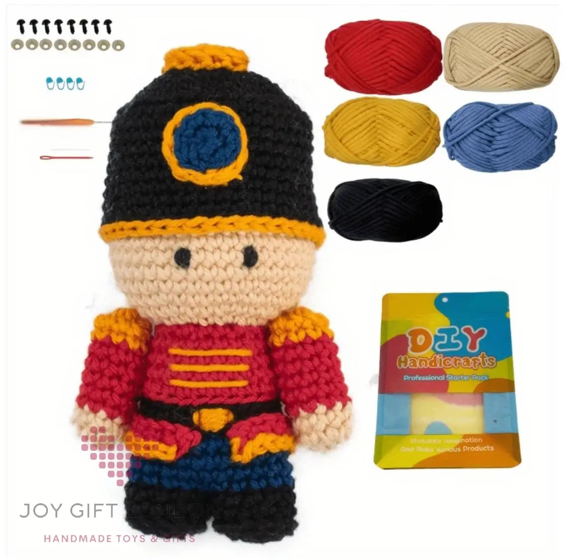 Crochet Amigurumi Kit British Toy Soldier for Beginners Joy Gift London