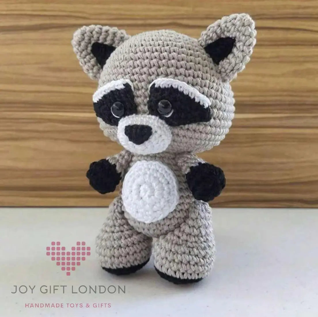 Crochet Amigurumi Kit Raccoon for Beginners Joy Gift London