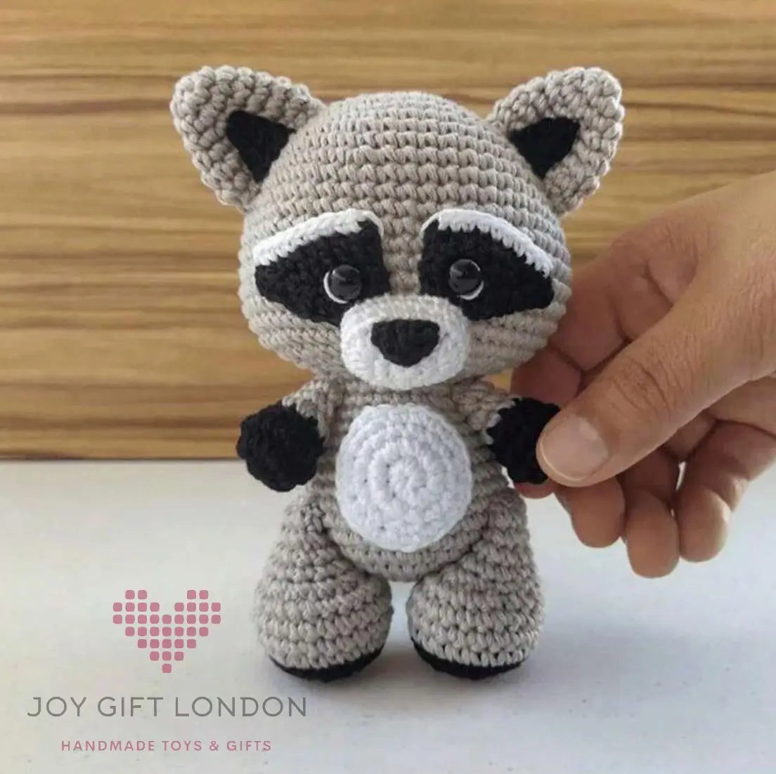 Crochet Amigurumi Kit Raccoon for Beginners Joy Gift London