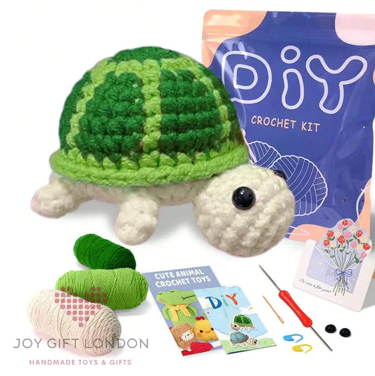 Crochet Amigurumi Kit Turtle for Beginners Joy Gift London