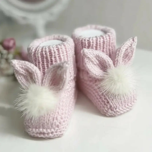 Crochet Baby Booties Bunny Ear  Joy Gift London