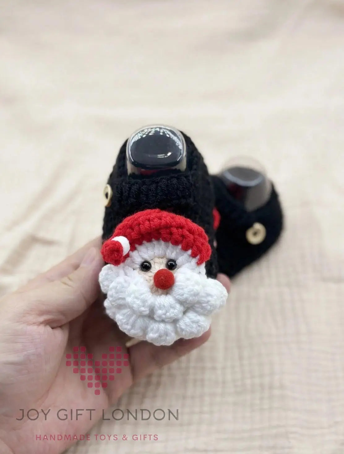 Crochet Baby Booties Santa Claus Pattern MiaMano