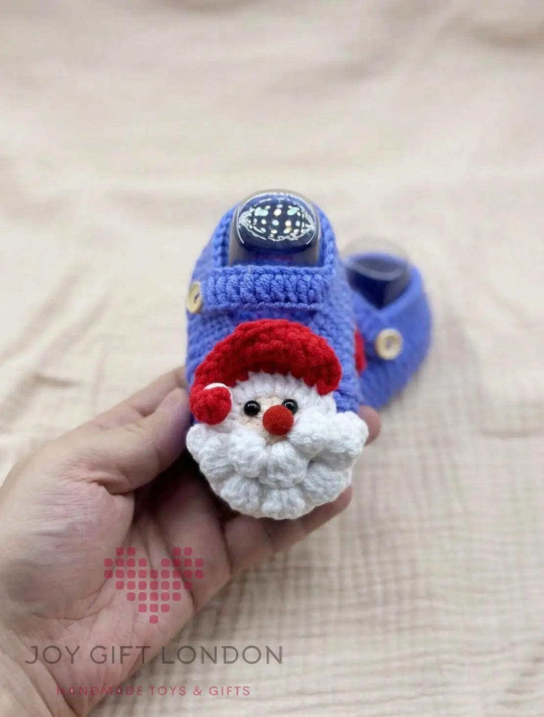 Crochet Baby Booties Santa Claus Pattern MiaMano