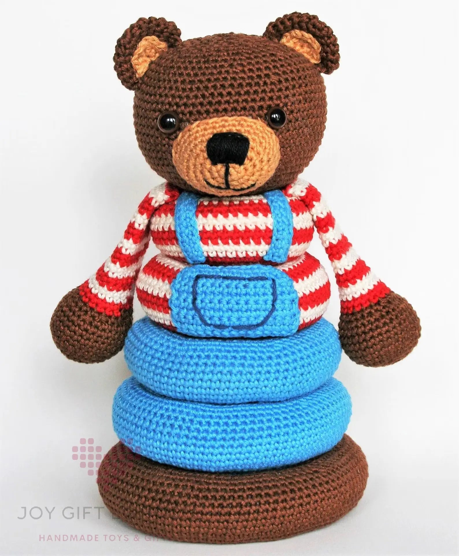 Crochet Cute Bear Stacking Toy  Joy Gift London