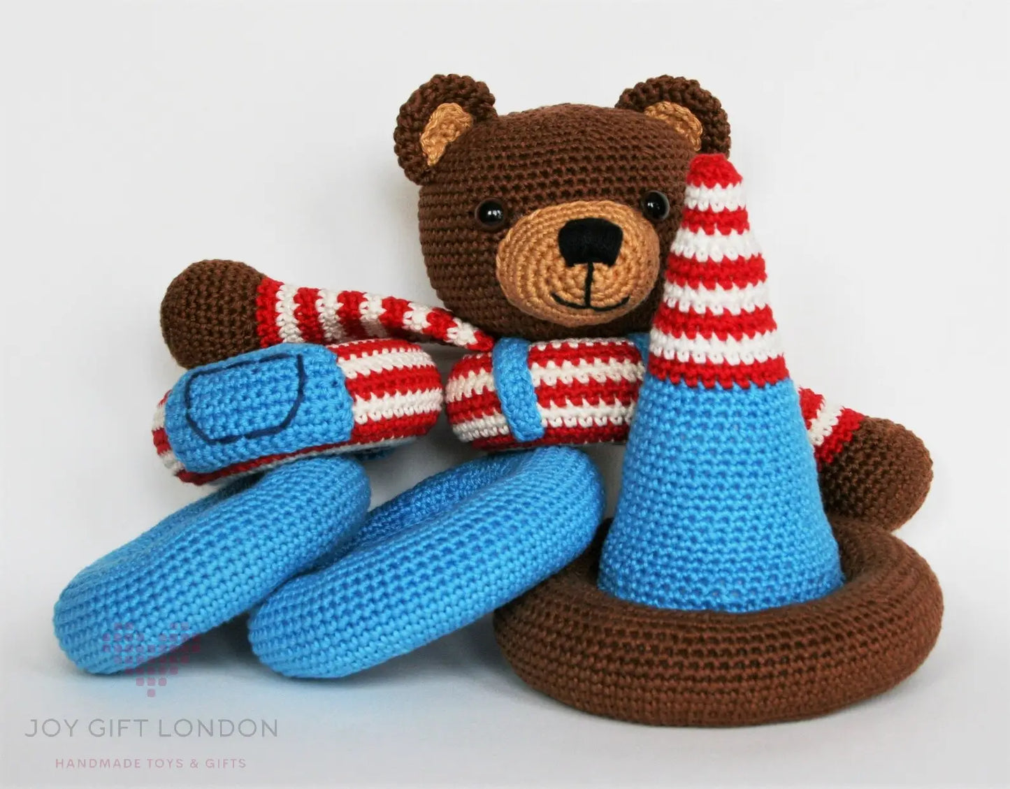 Crochet Cute Bear Stacking Toy  Joy Gift London