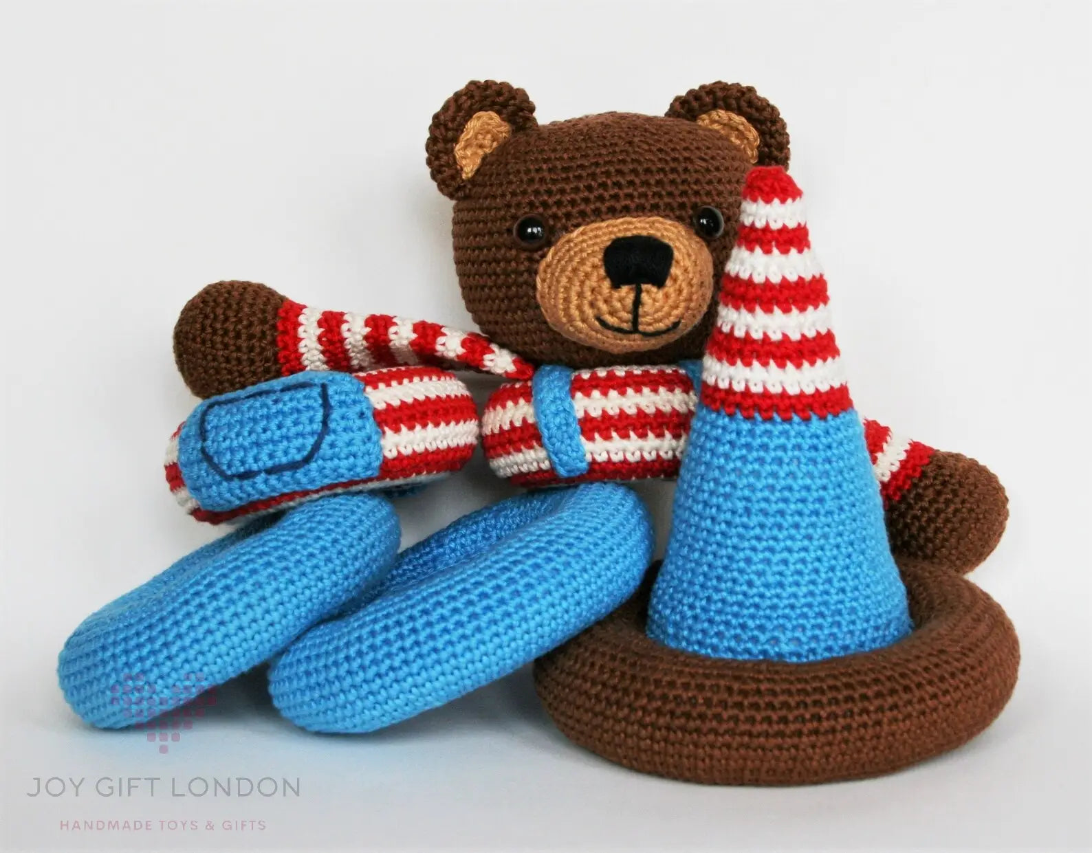 Crochet Cute Bear Stacking Toy  Joy Gift London