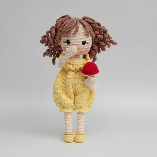 Crochet Cute Bunny Rattle and Bunny Ear Baby Booties Gift Set 2pc White/Red  Joy Gift London