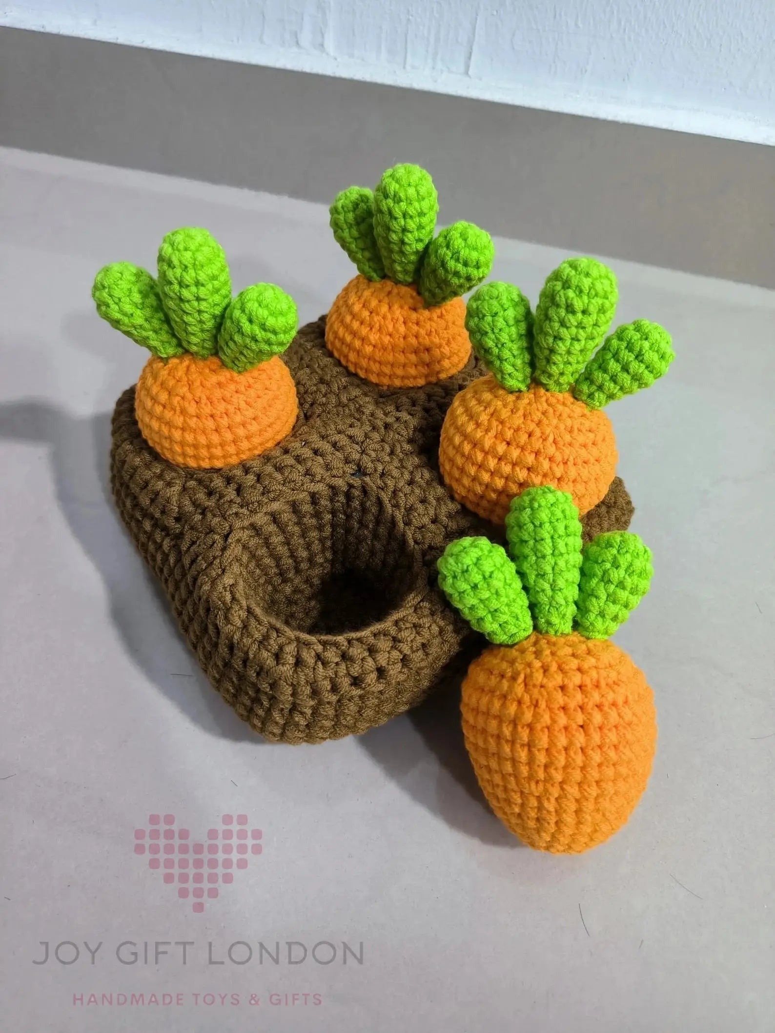 Crochet Cute Carrots Stacking Toy  Joy Gift London