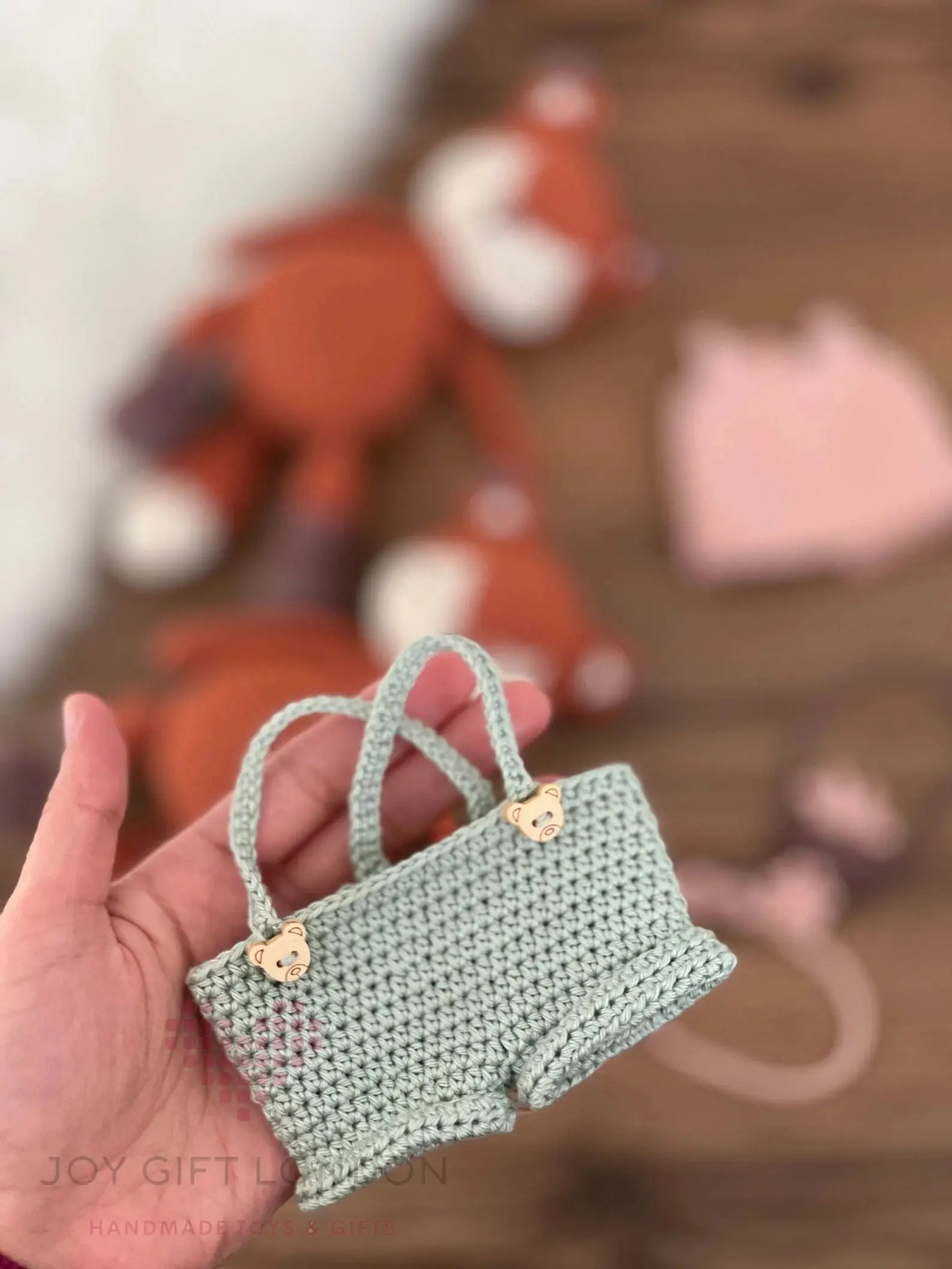 Crochet Cute Fox Couple Toy Gift Set  Joy Gift London