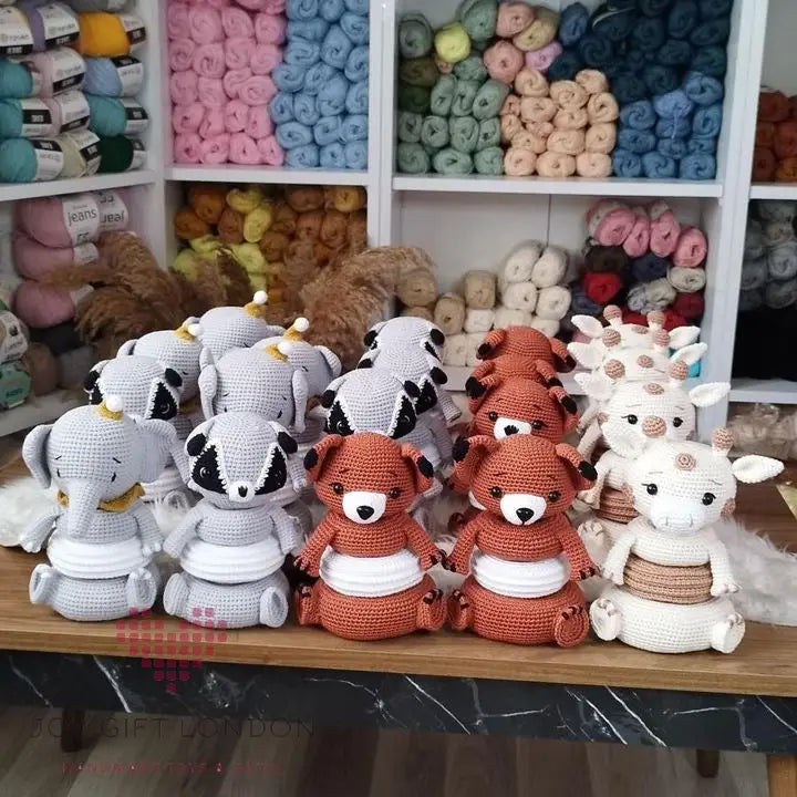 Crochet Cute Fox Stacking Toy MiaMano