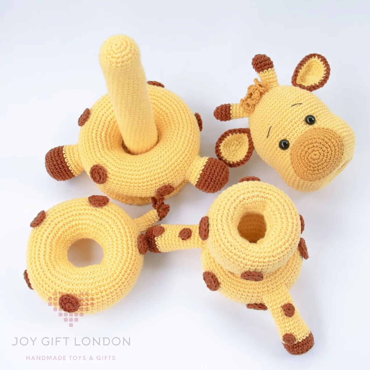 Crochet Cute Giraffe Stacking Toy  Joy Gift London