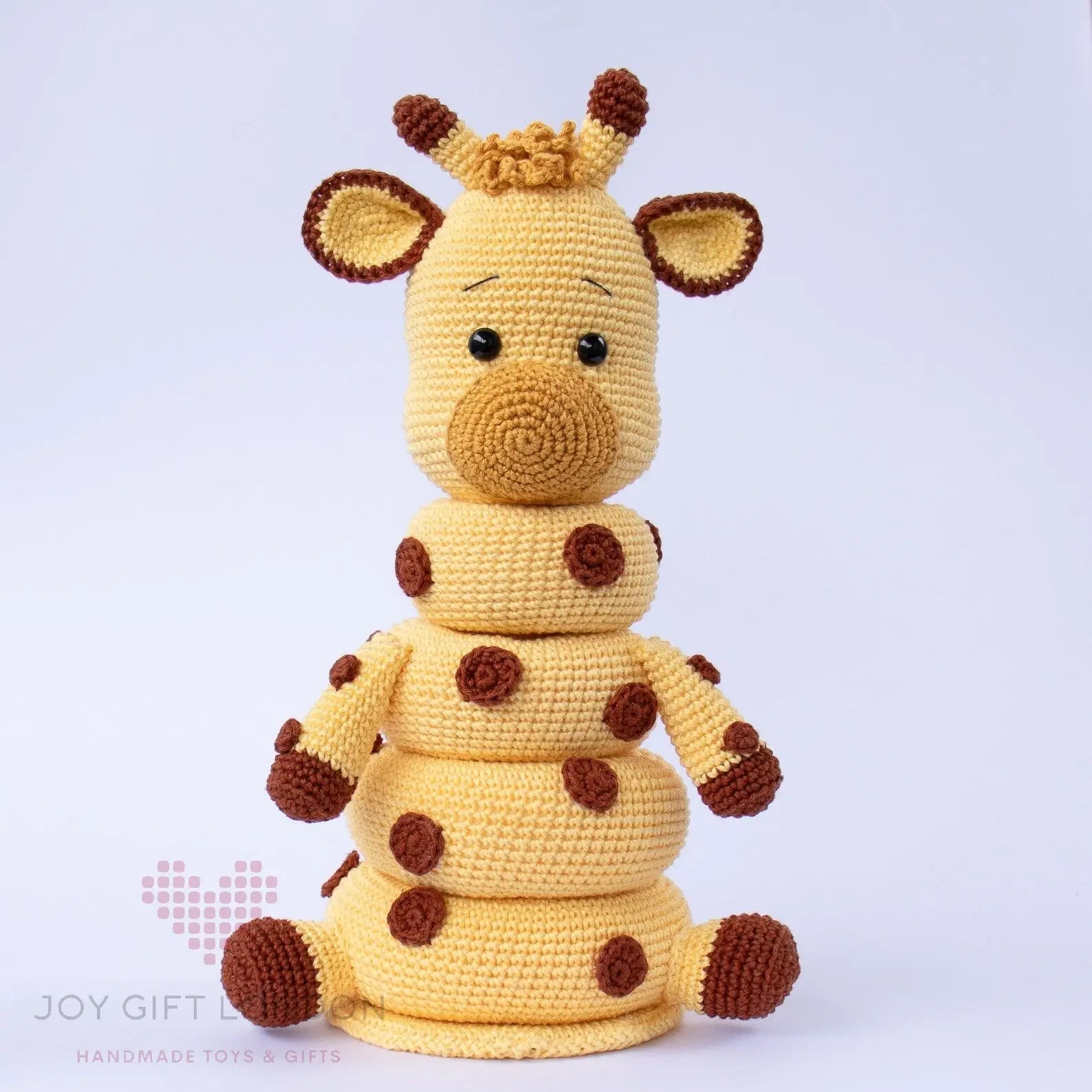 Crochet Cute Giraffe Stacking Toy  Joy Gift London