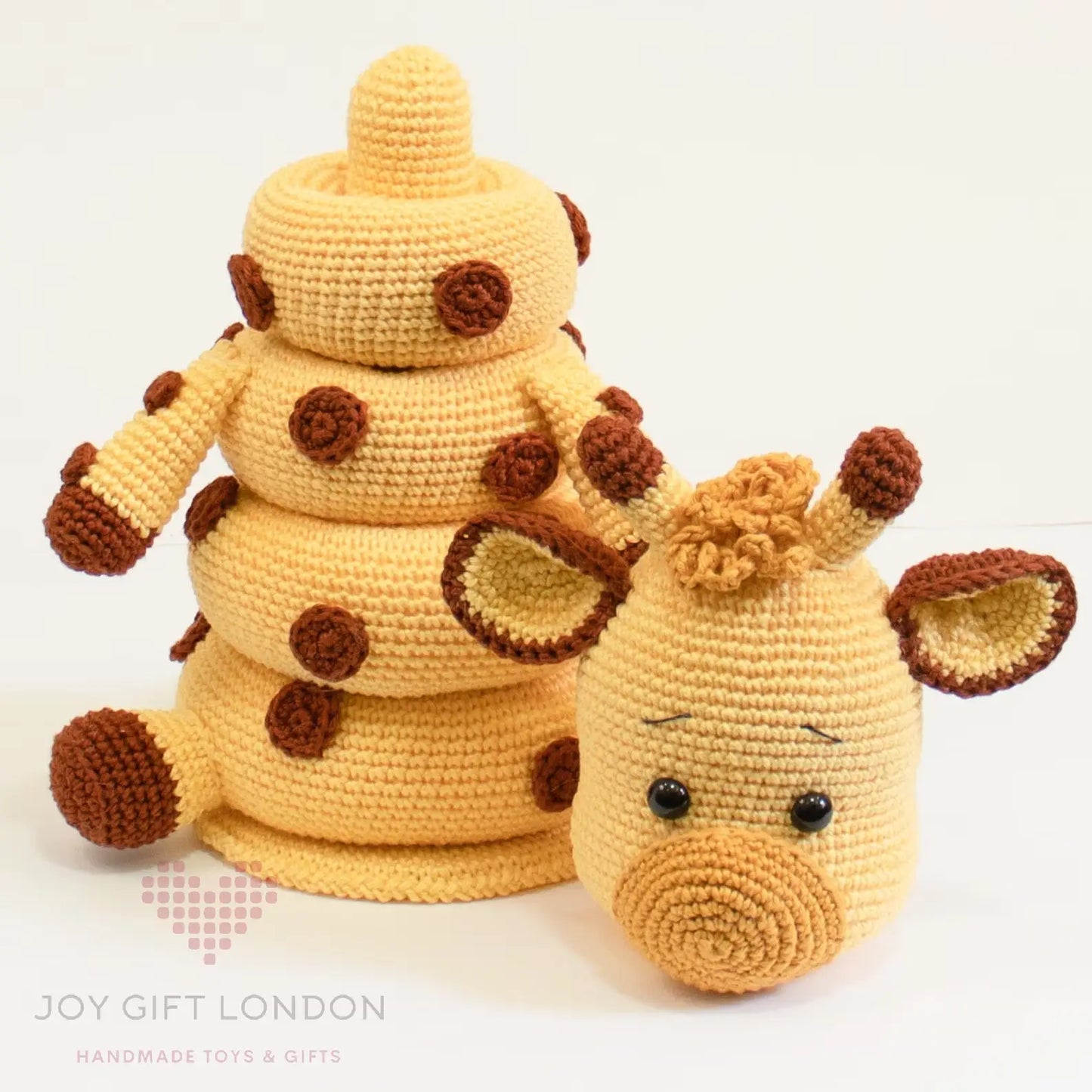 Crochet Cute Giraffe Stacking Toy  Joy Gift London