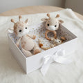 Crochet Cute Giraffe Toy Gift Set 3pc - Personalised Dummy Clip  Joy Gift London