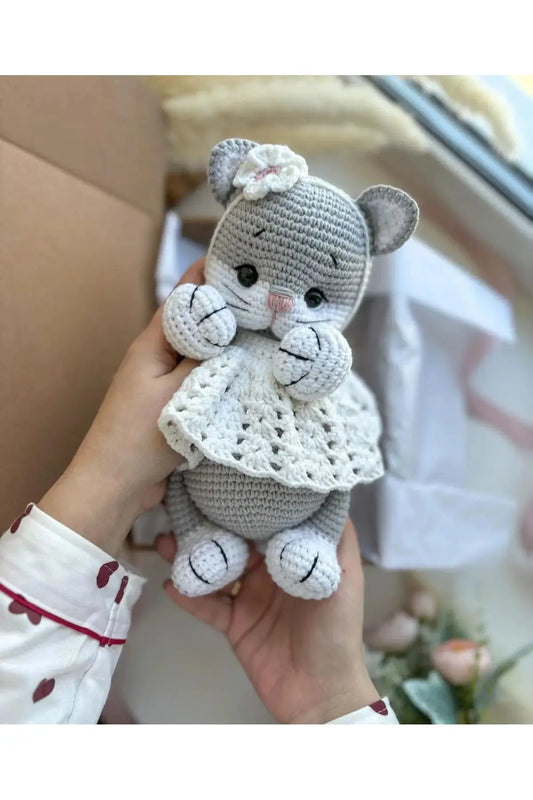 Crochet Cute Kitten Toy Joy Gift London