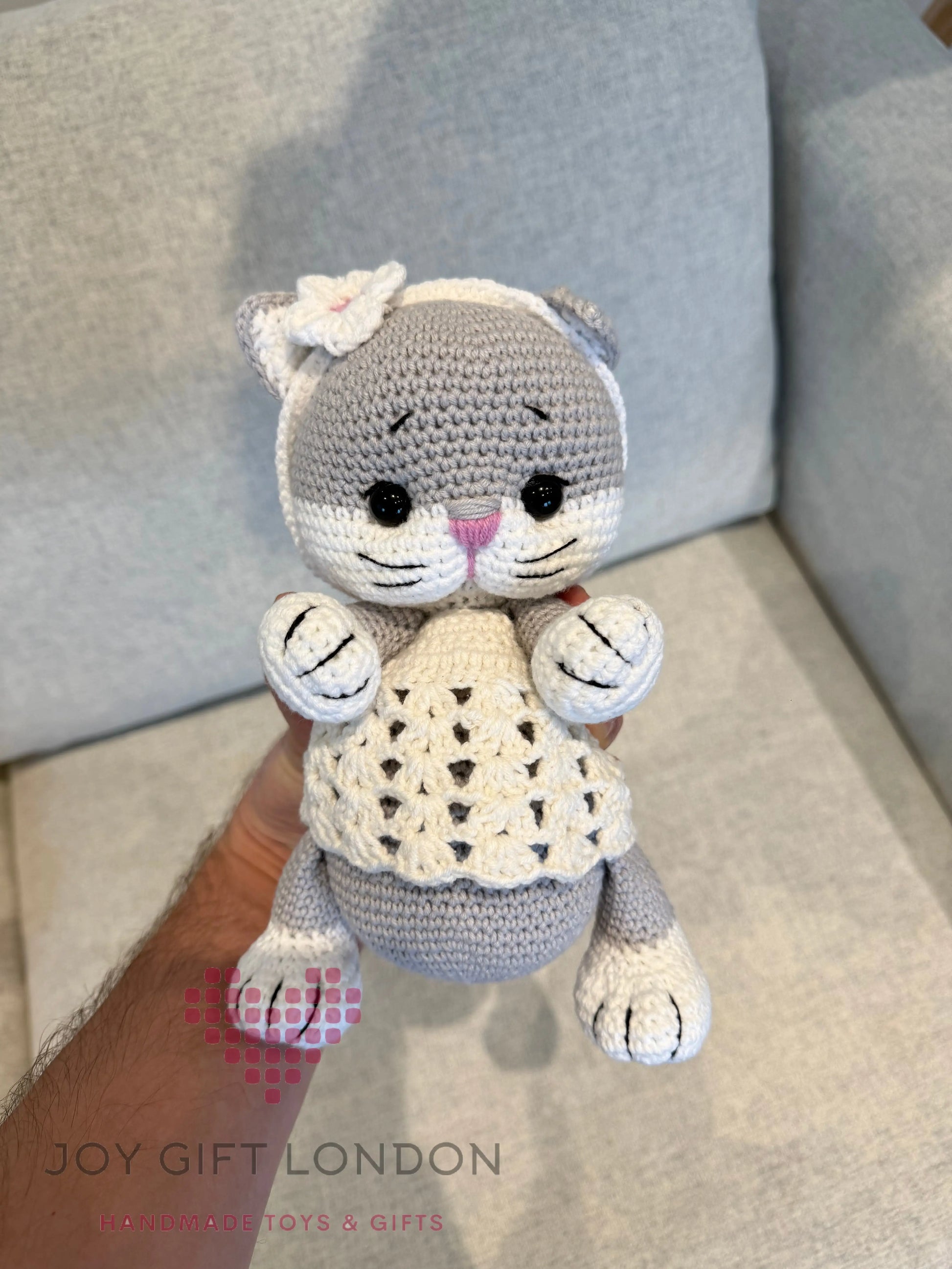 Crochet Cute Kitten Toy Joy Gift London