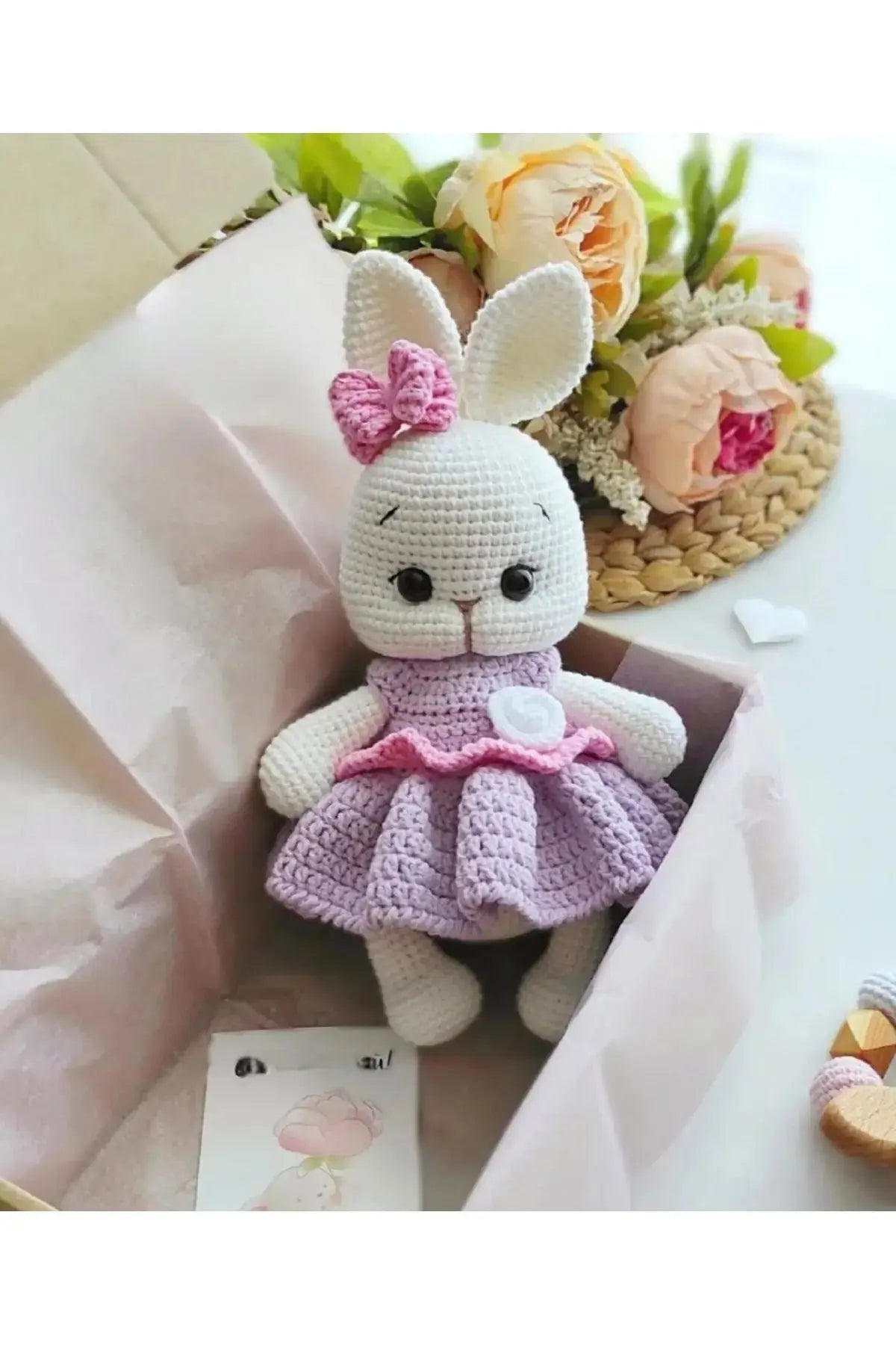 Crochet Cute Rabbit with Purple Dress MiaMano