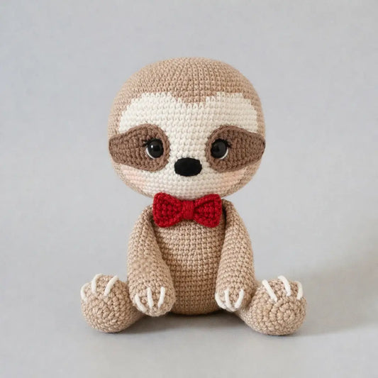 Crochet Cute Sloth Toy  Joy Gift London
