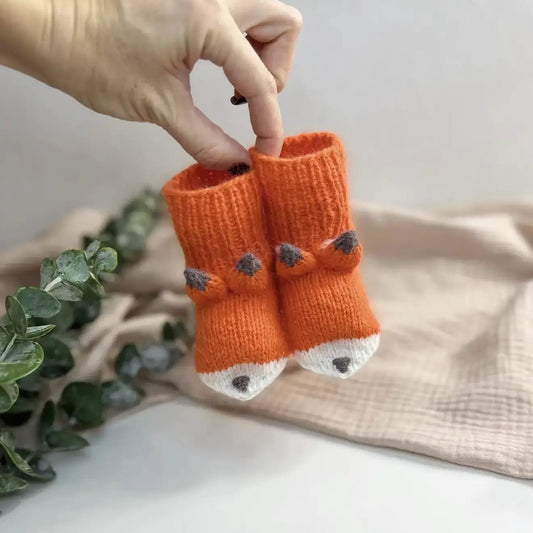 Crochet Fox Baby Booties  Joy Gift London