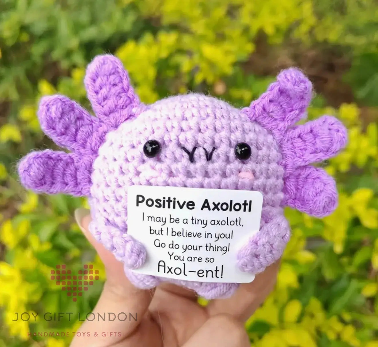 Crochet Positive Blue Axolotl Joy Gift London