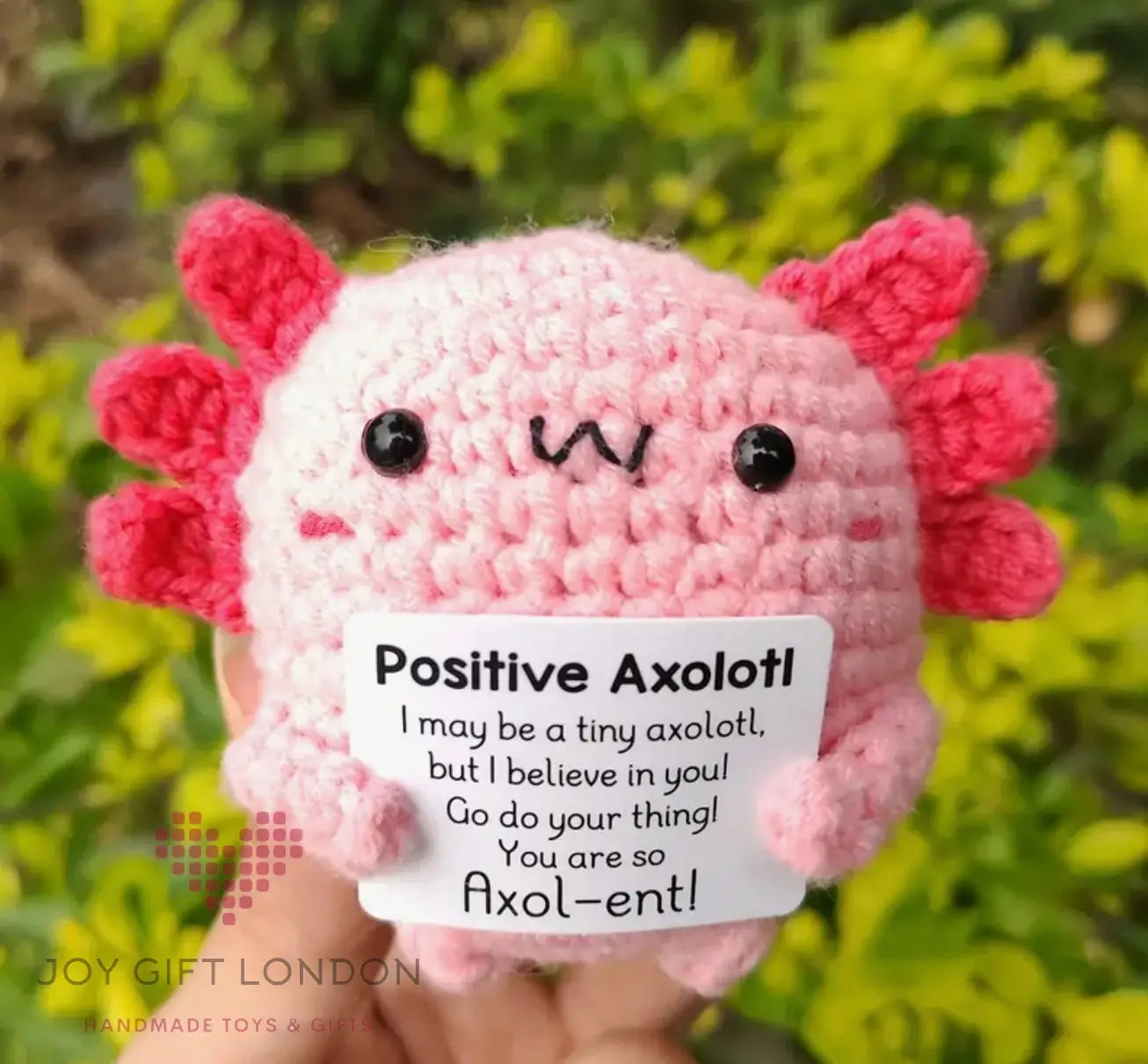 Crochet Positive Blue Axolotl Joy Gift London