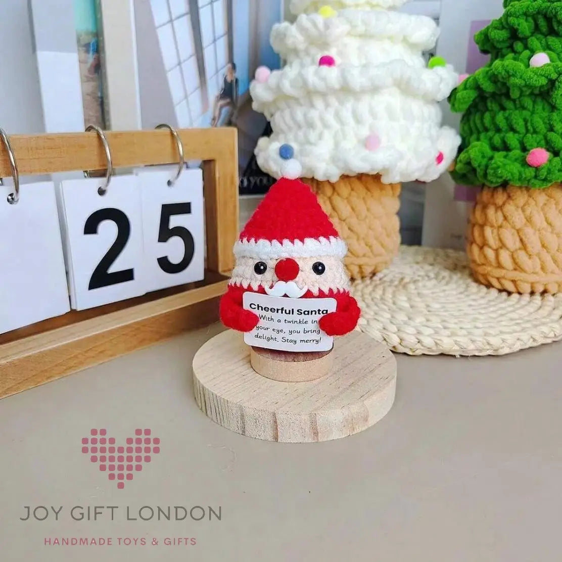 Crochet Positive Santa Claus Joy Gift London