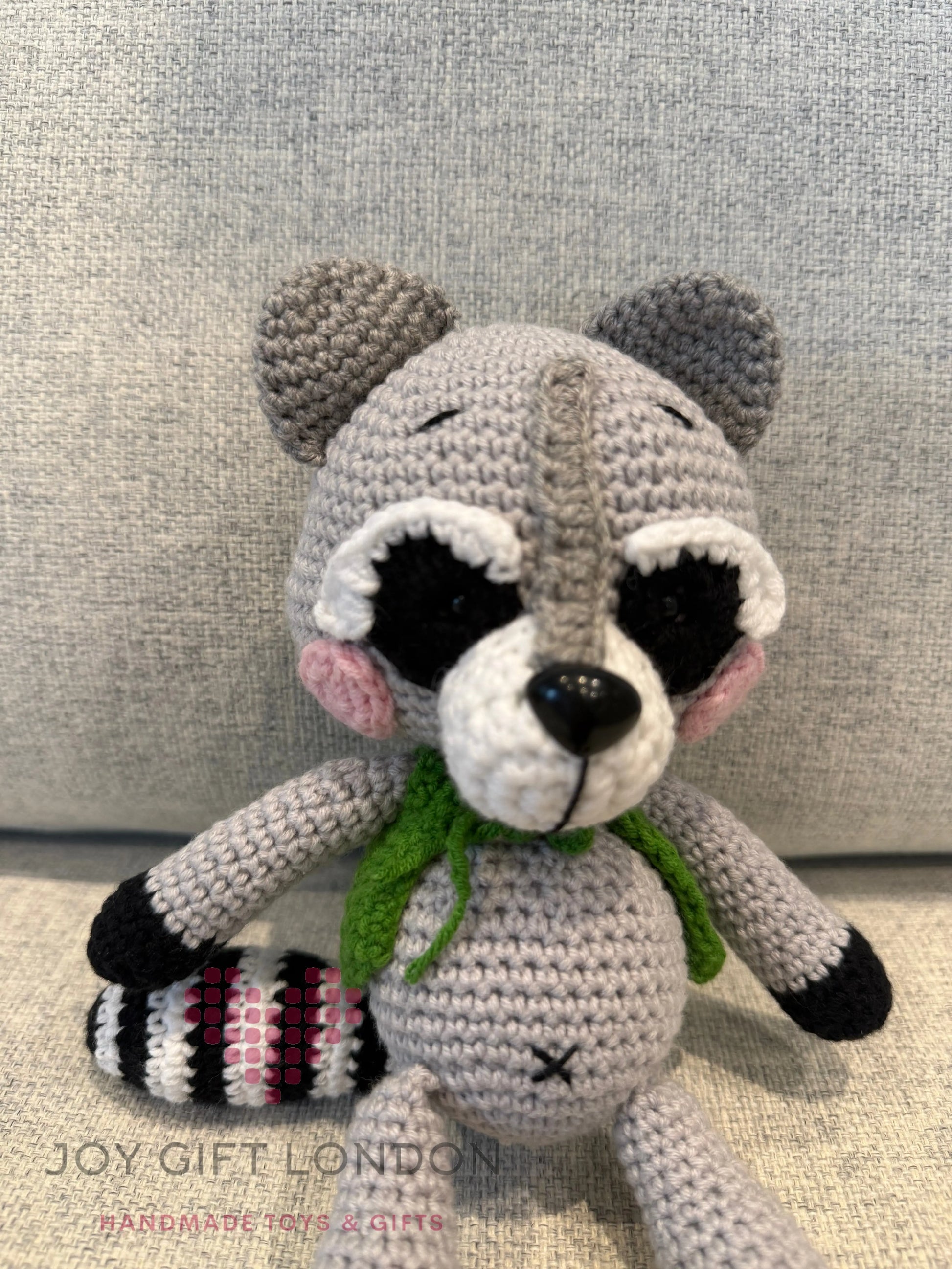 Crochet Raccoon Toy Joy Gift London