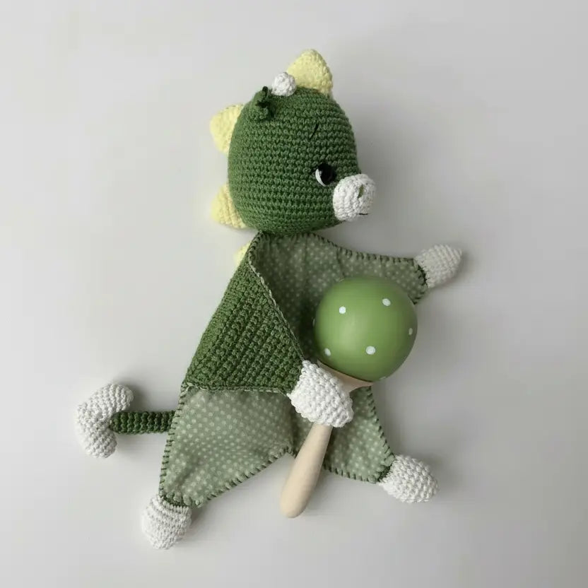 Crochet Cute Bunny Toy with Fancy Purple Dress  Joy Gift London