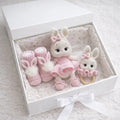 Crochet Toy Set Ballerina Bunny 3pc  Joy Gift London