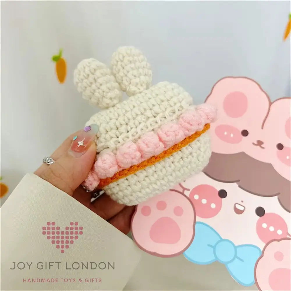 Cute Crochet Rabbit Earphone Protective Case For Apple Airpods Joy Gift London