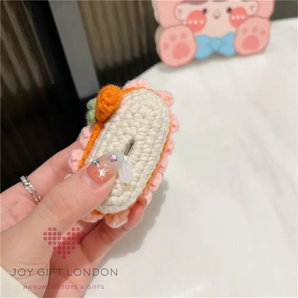 Cute Crochet Rabbit Earphone Protective Case For Apple Airpods Joy Gift London