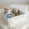 Handcrafted Crochet Teddy Bear Toy and Rattle Gift Set 2pc  Joy Gift London