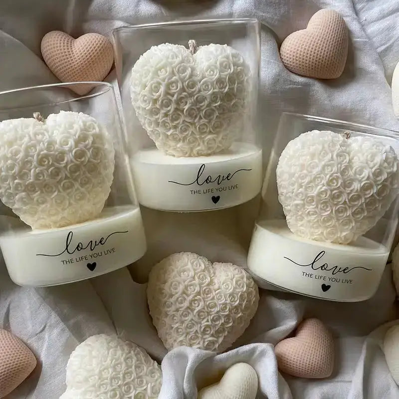 (Copy) Handmade Rose Candles (4 Pack) – Red Floral Design  Joy Gift London