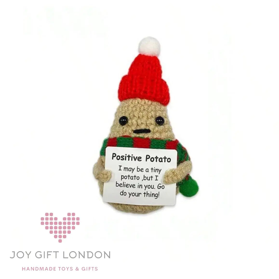 Handmade Crochet Christmas Decor Potato Joy Gift London