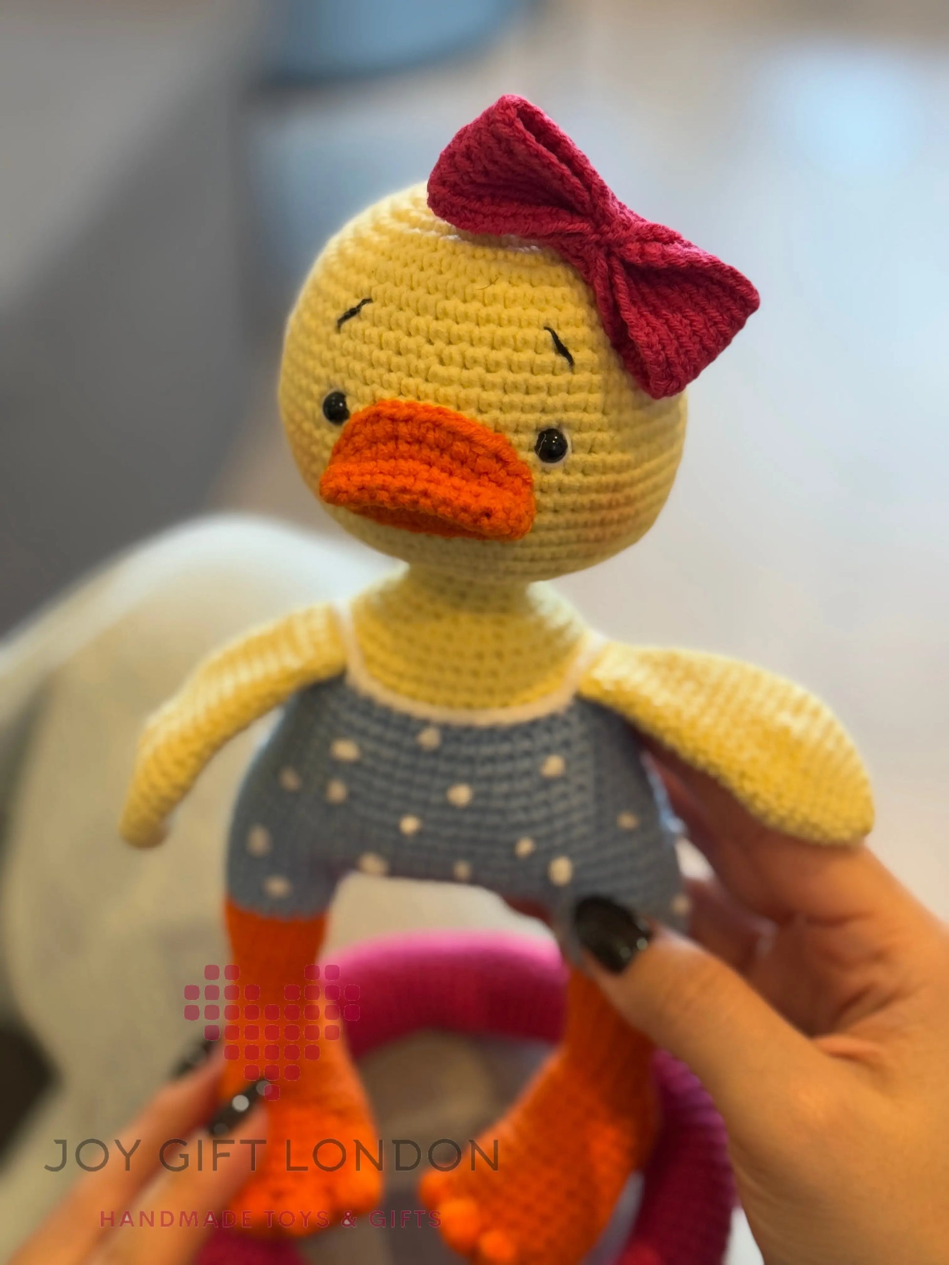 Handmade Crochet Cute Duck with Life Jacket TrendyToy