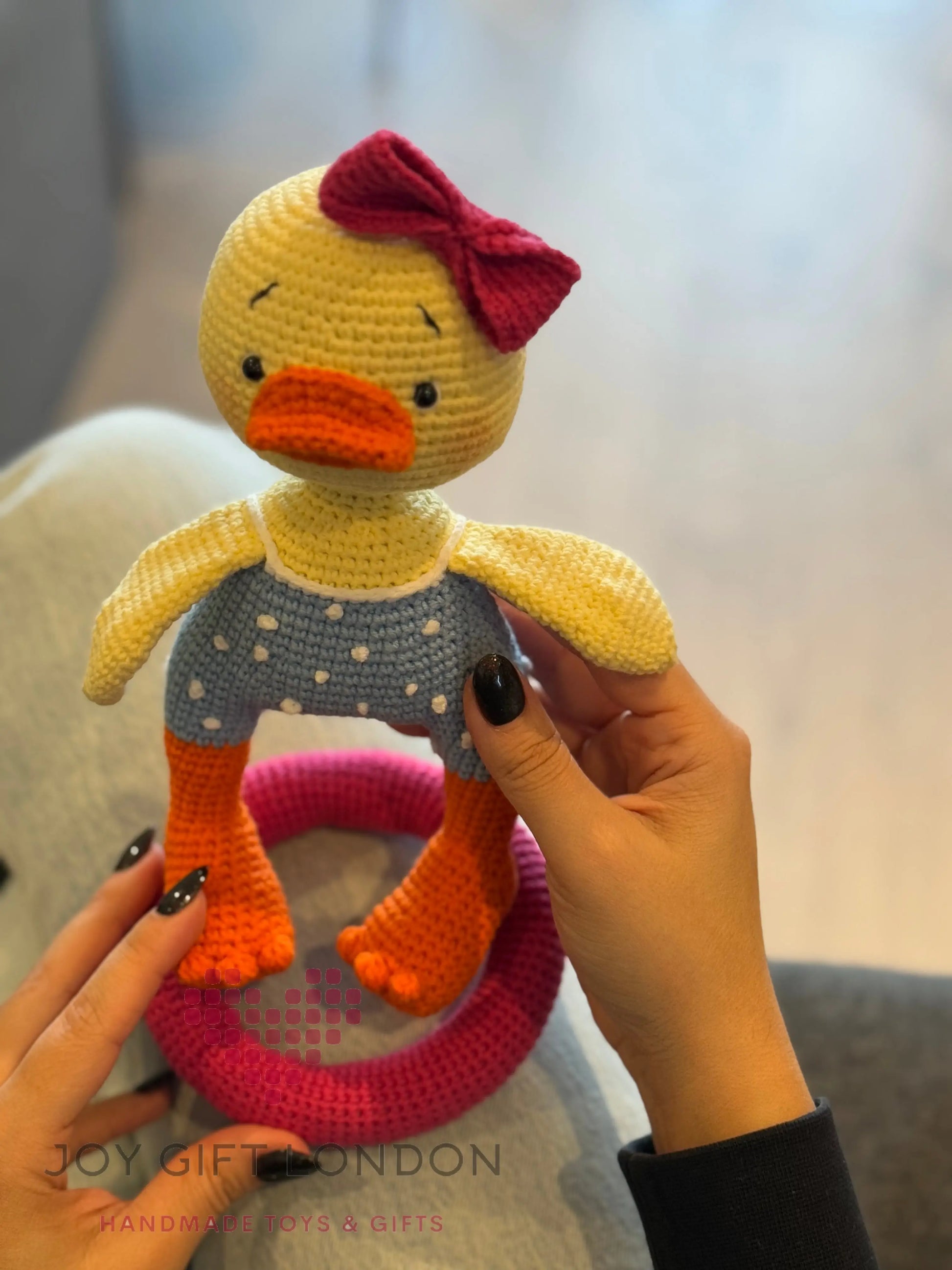 Handmade Crochet Cute Duck with Life Jacket TrendyToy