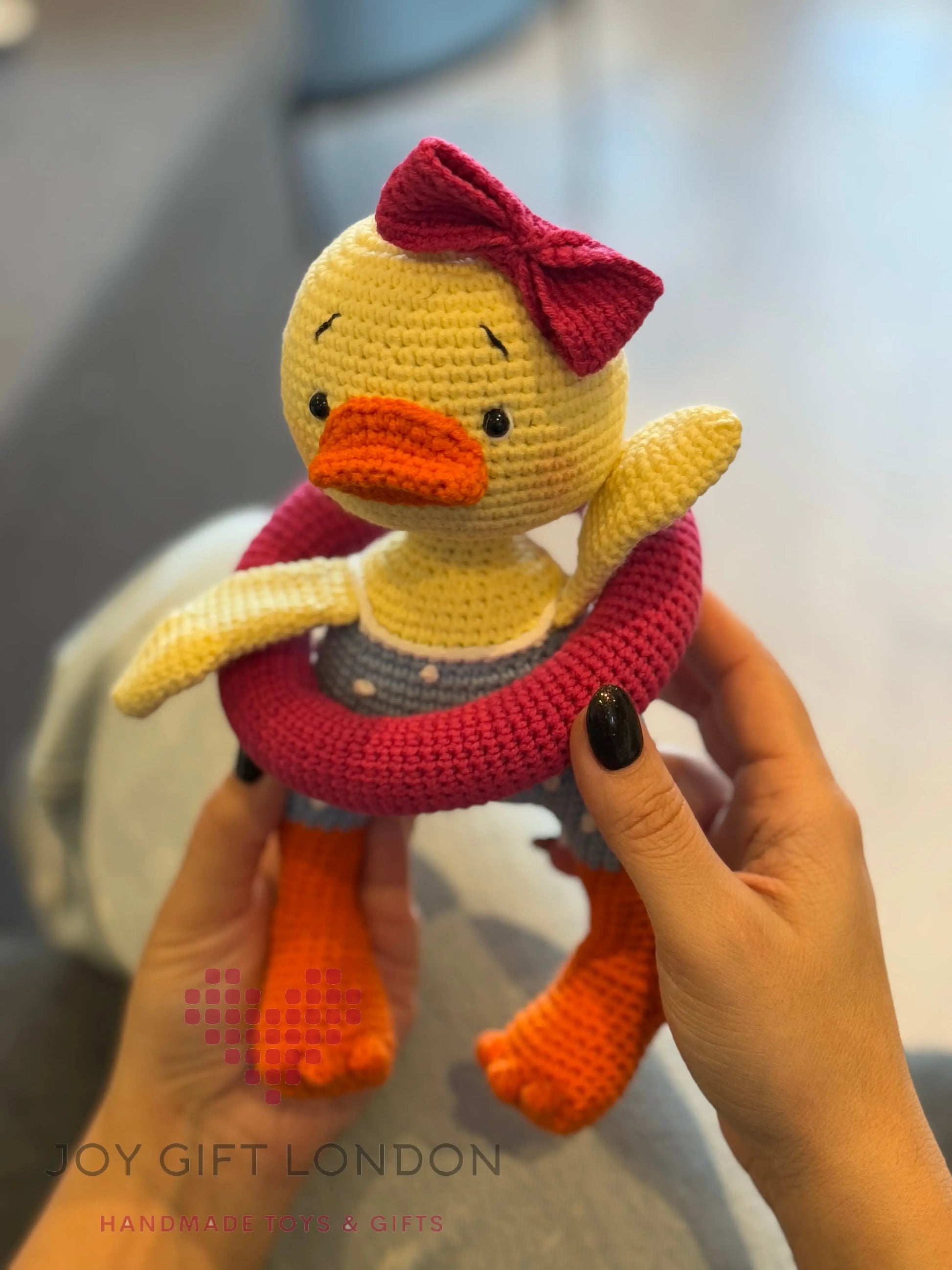 Handmade Crochet Cute Duck with Life Jacket TrendyToy