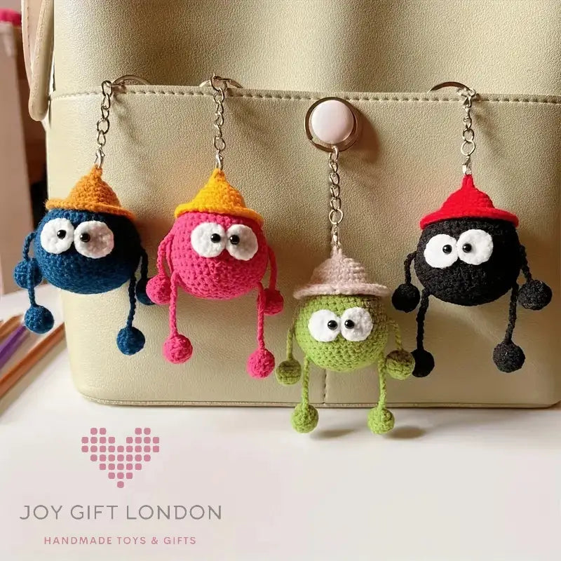 Handmade Crochet Cute Face Bag Pendant TrendyToy