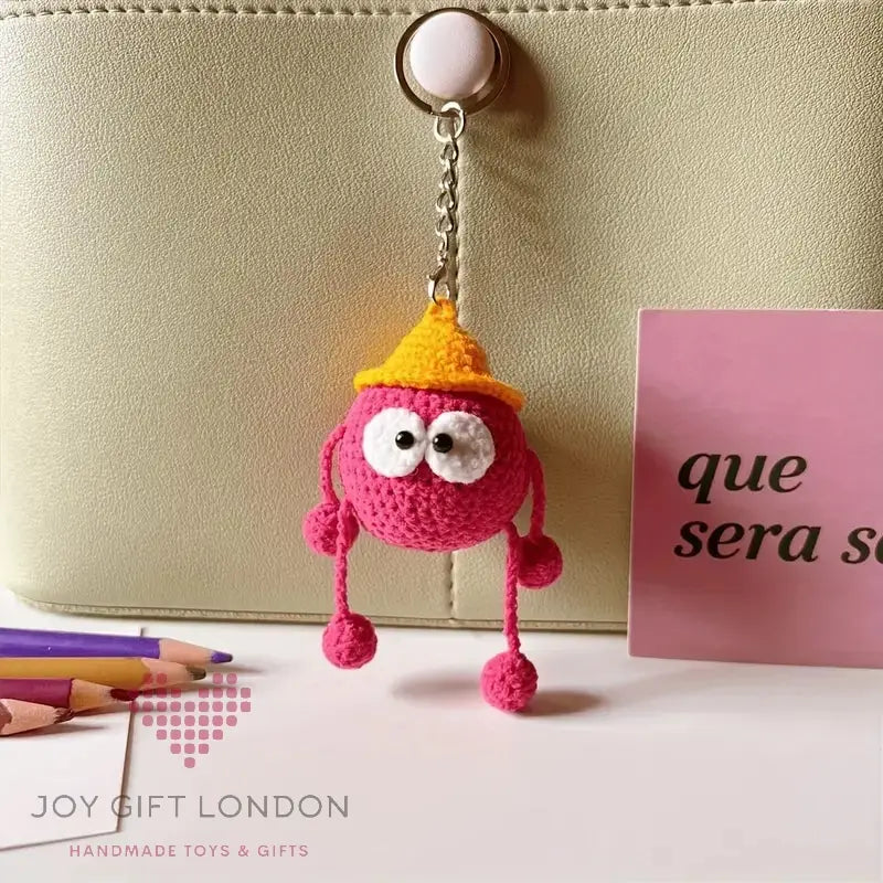 Handmade Crochet Cute Face Bag Pendant TrendyToy