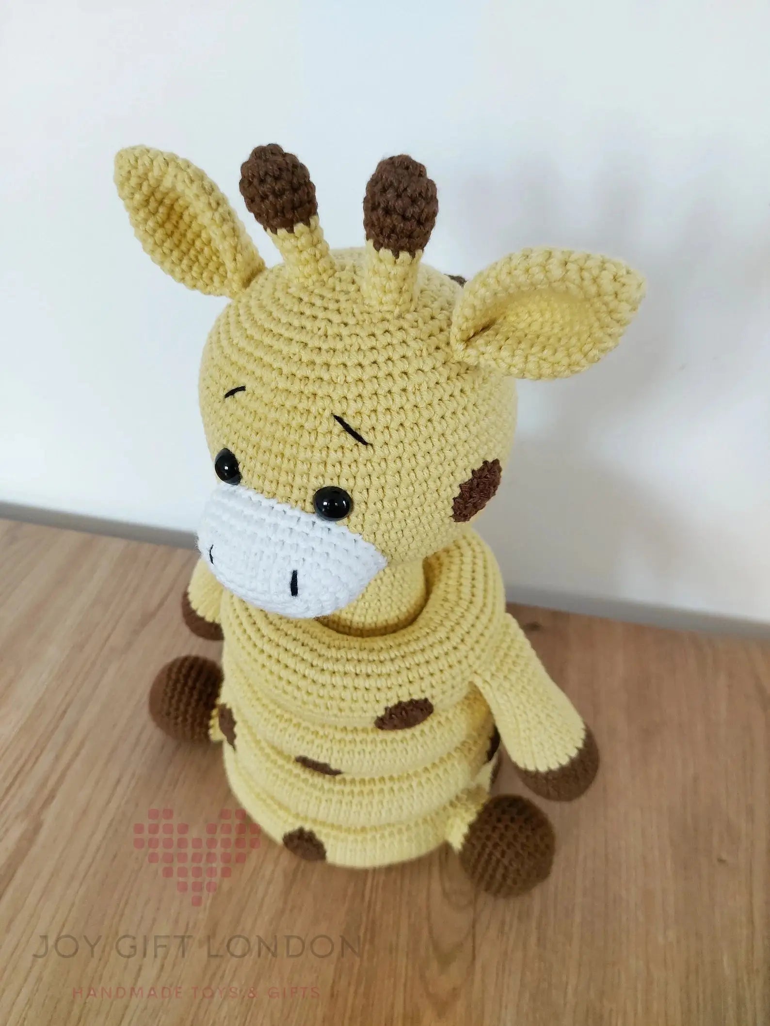 Handmade Crochet Cute Giraffe Stacking Toy  Joy Gift London