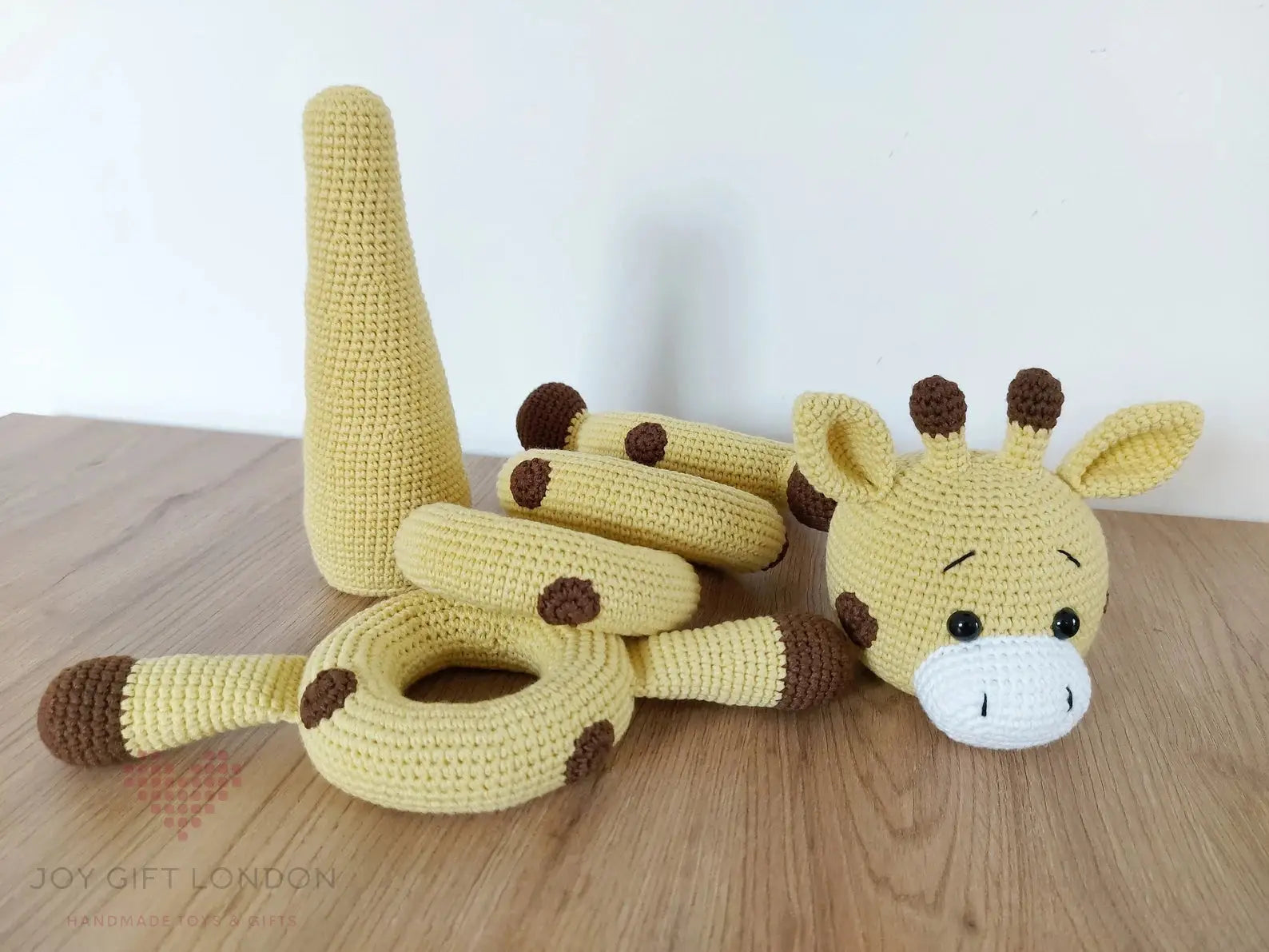 Handmade Crochet Cute Giraffe Stacking Toy  Joy Gift London