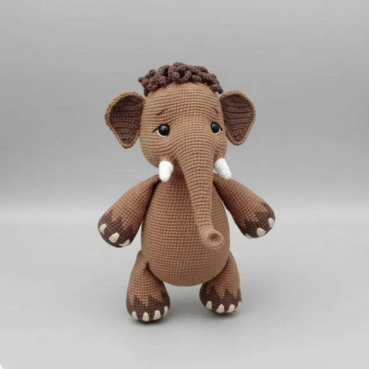 Handmade Crochet Cute Mammoth Toy  Joy Gift London